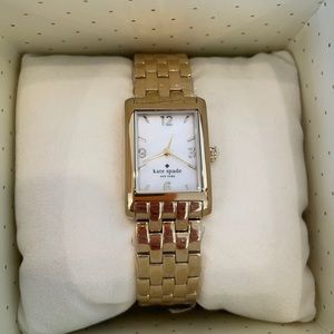 Kate Spade gold watch, mother of pearl face NWT